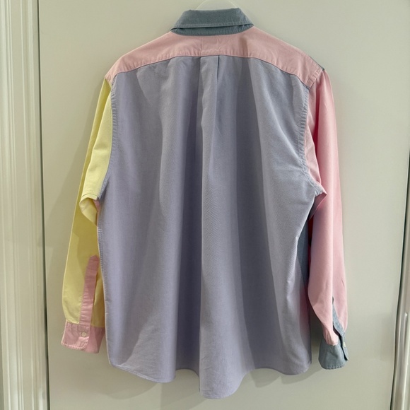 Brooks Brothers Oxford Colorblock Fun Shirt Button-Down Preppy Men's XL Pastel - Picture 4 of 8